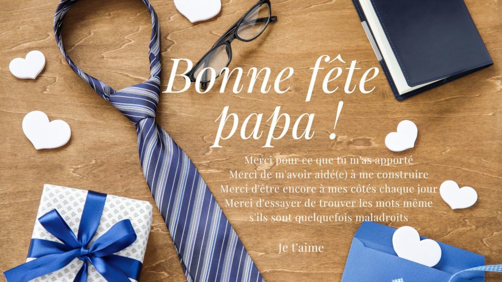 Carte pour souhaiter une bonne fête à un papa