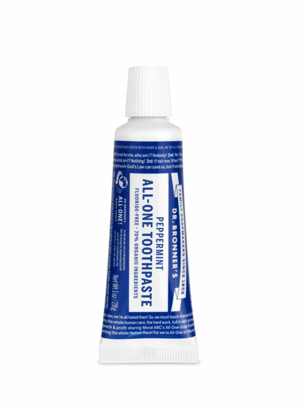 Dentifrice naturel - Menthe poivrée - Format voyage