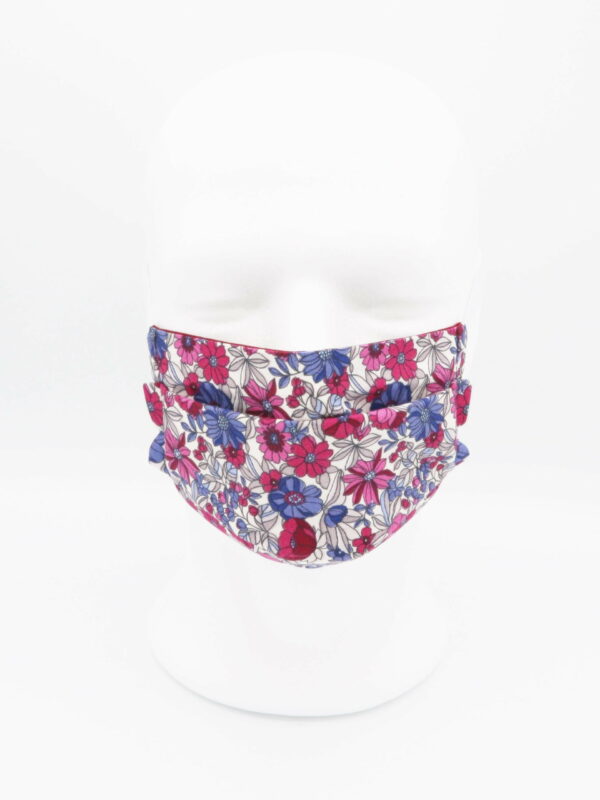 Masque en tissus - Apolline bordeaux