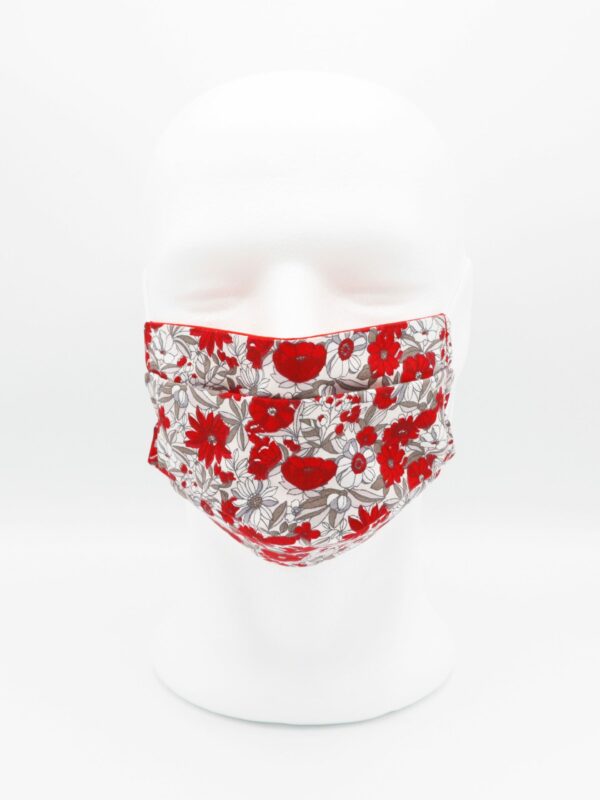 Masque en tissus - Apolline rouge