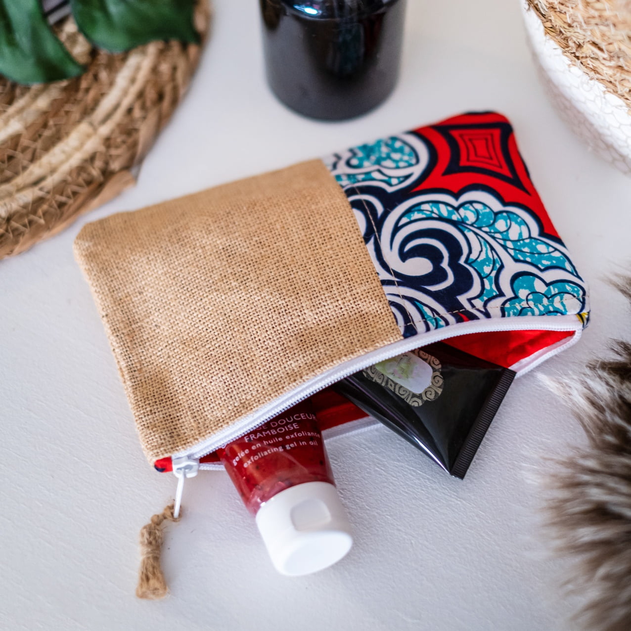 Pochette de voyage de la collection Wax de Poropango