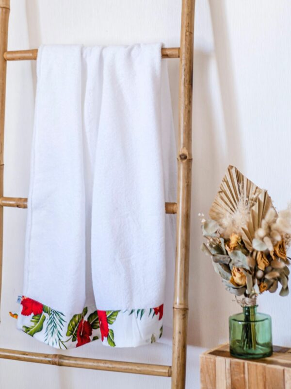 Drap de douche - Plumeria