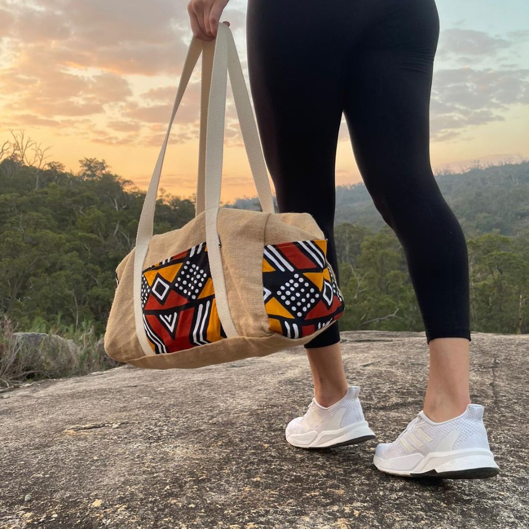 Sac week-end de la collection Bogolan de Poropango