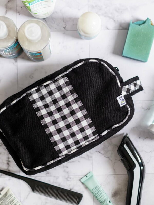 Trousse de toilette - Vichy noir