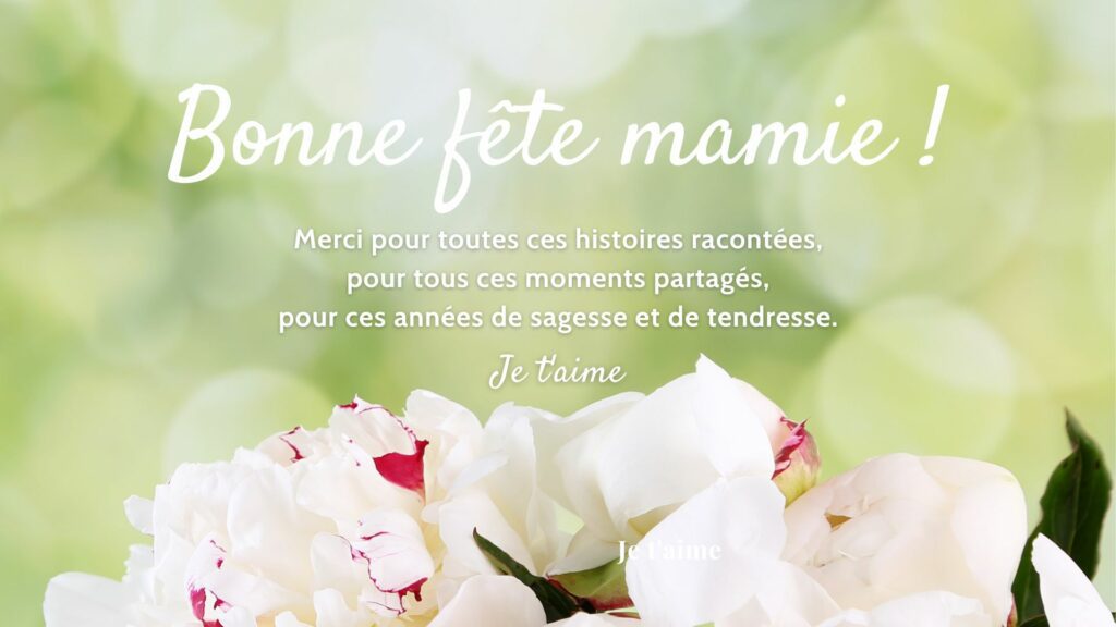 Carte Bonne fête Mamie