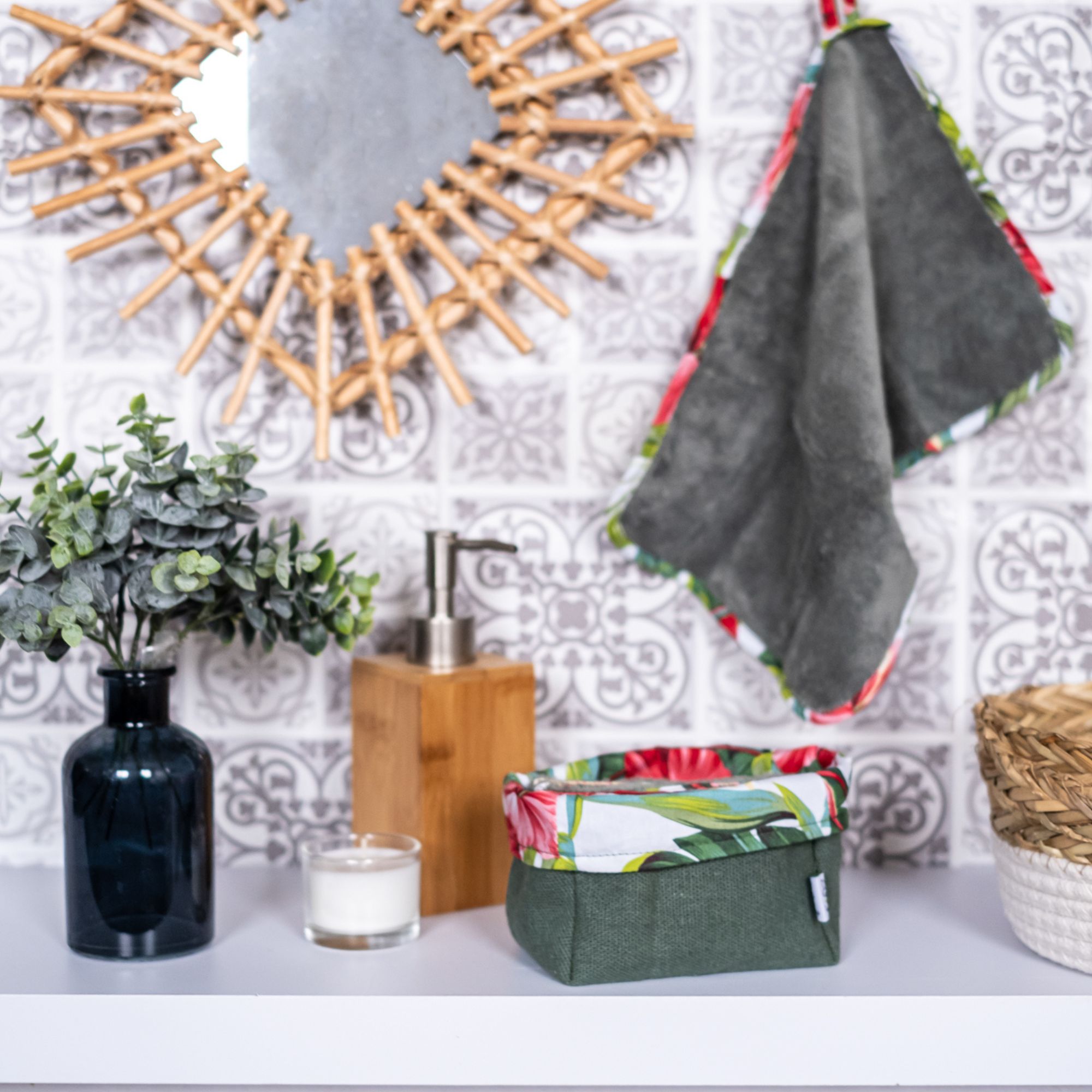 Coffret de lingettes démaquillantes réutilisables - Hibiscus – Image 2