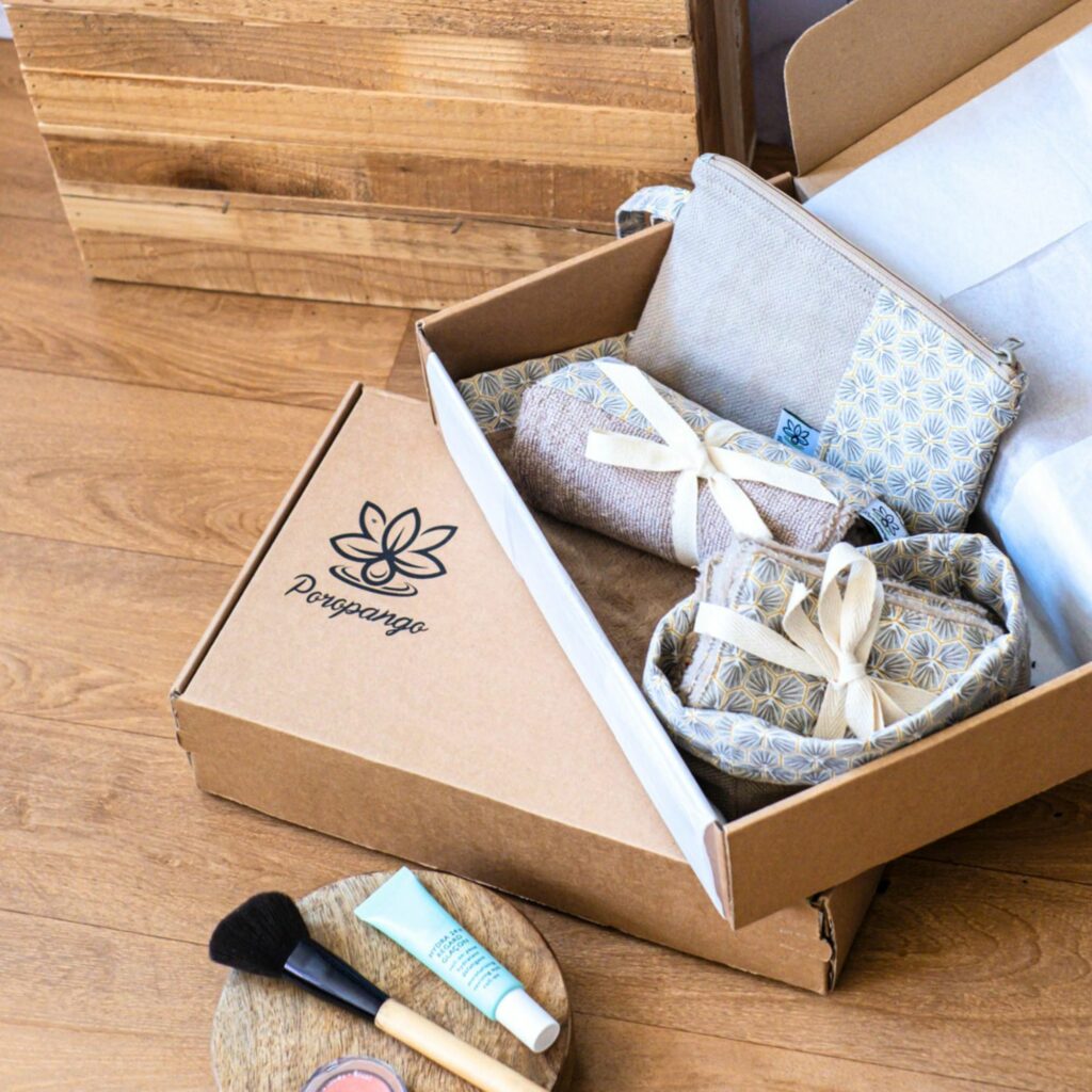 Coffret beauté de la collection Kikko de Poropango