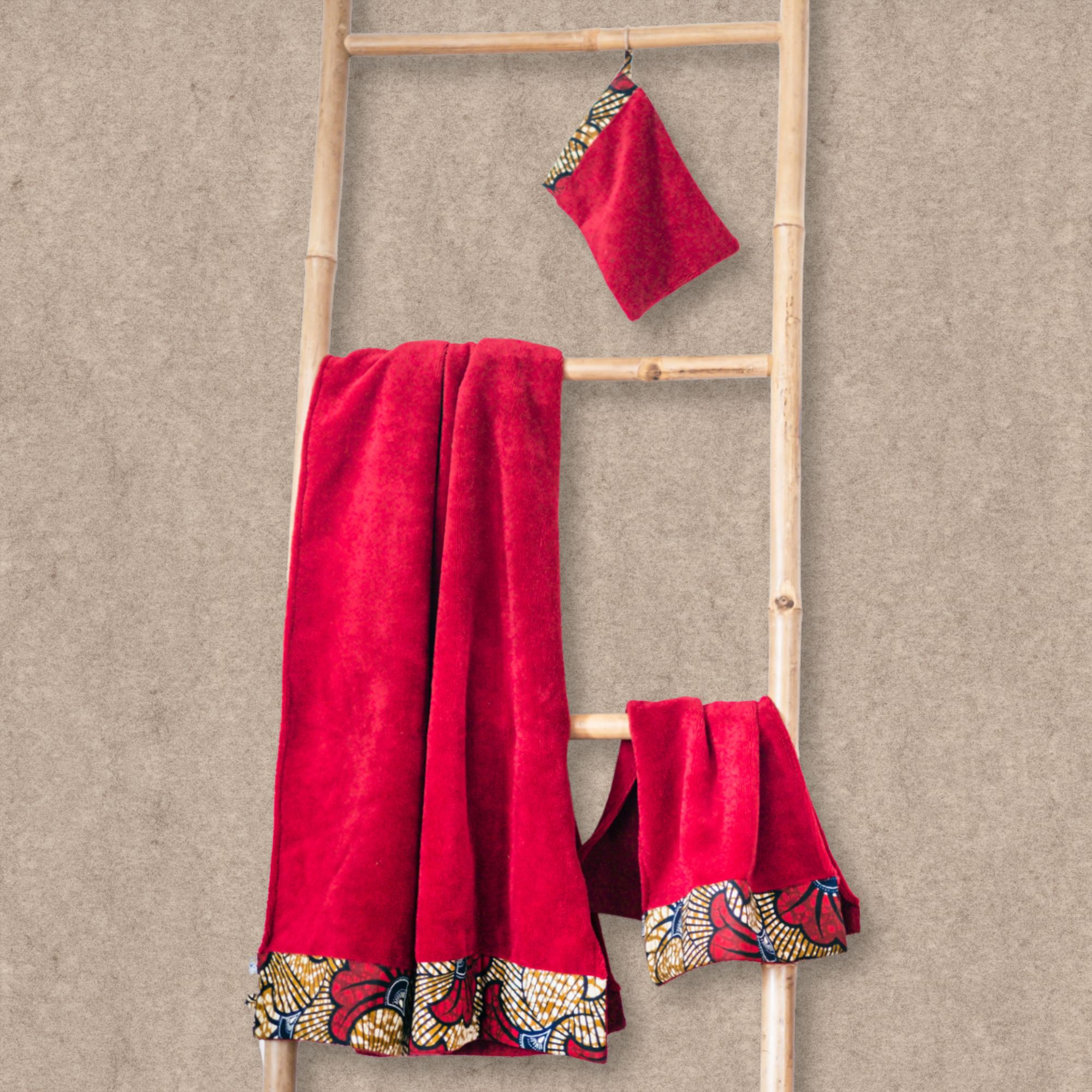 Coffret linge de bain de la collection Wax de Poropango