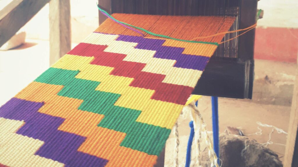Tissage de bandes de tissus