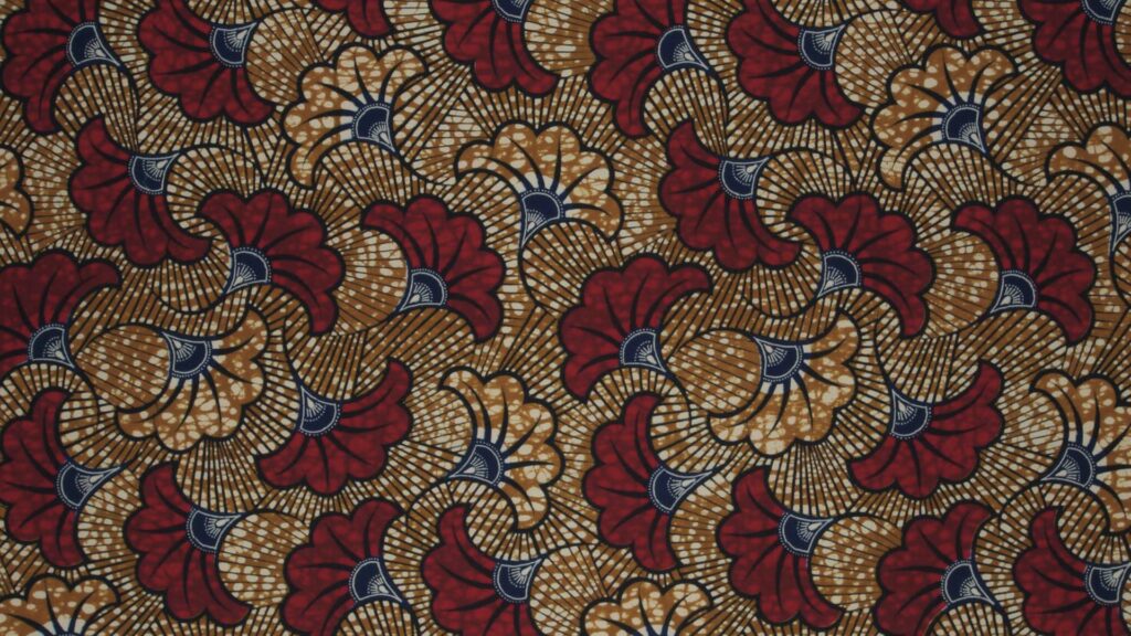 Tissu wax de la collection Fleurs de mariage de Poropango