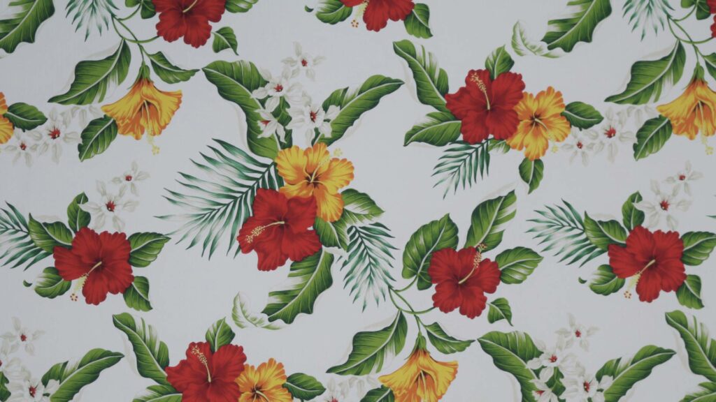 Tissu Hawaïen de la collection Plumeria de Poropango