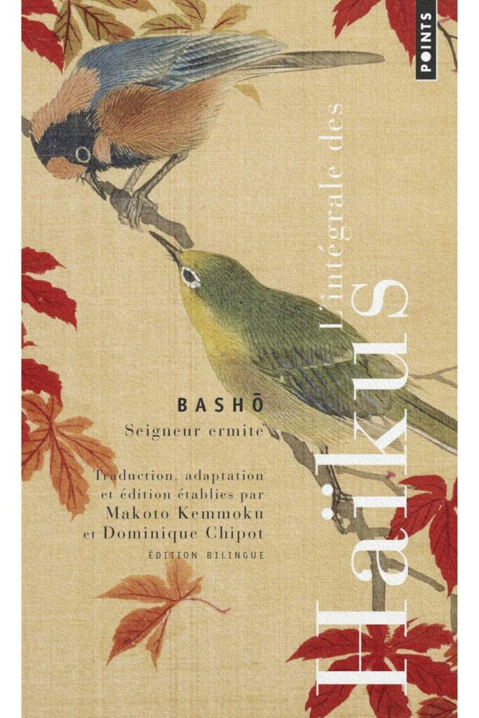 Couverture du livre *L’Intégrale des haïkus* de Matsuo Bashō, recueil de poèmes courts sur la nature, le temps et l’éphémère.